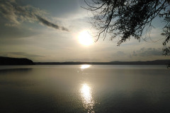 tramonto sul lago da Anguillara